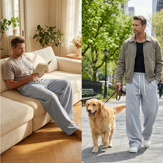 👖 Herren-Freizeithose in lockerer Passform – Mit praktischem Kordelzug