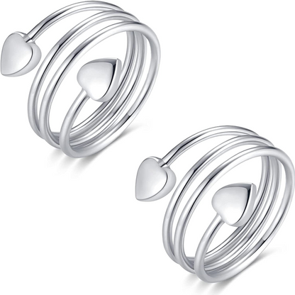 💍Eleganter Kupferring mit Magnet-Herz