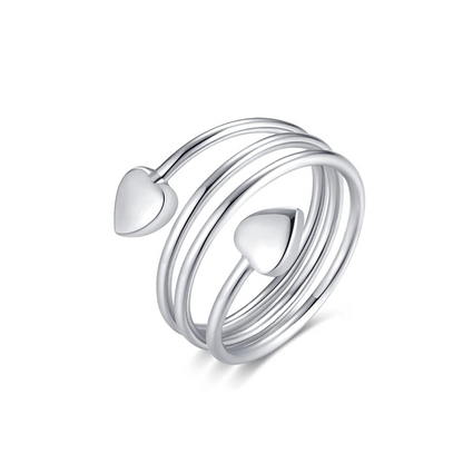 💍Eleganter Kupferring mit Magnet-Herz
