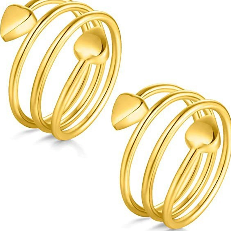 💍Eleganter Kupferring mit Magnet-Herz