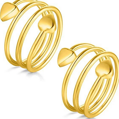 💍Eleganter Kupferring mit Magnet-Herz
