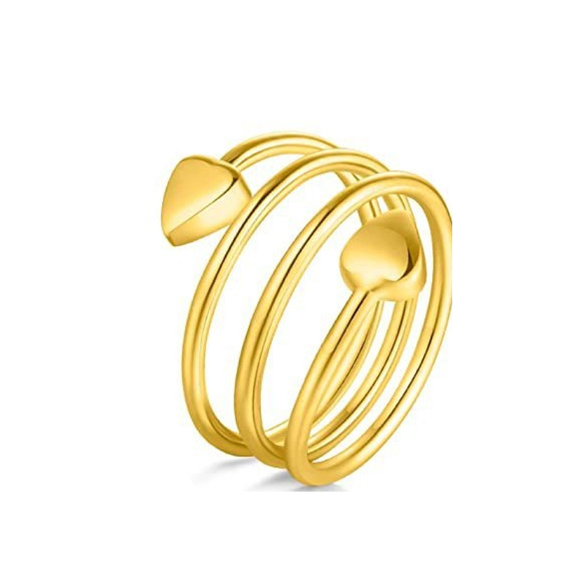 💍Eleganter Kupferring mit Magnet-Herz