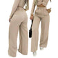 ✨ 50% RABATT! 👖 Damen Hohe Taille Weites Bein Hose – Fließender Schnitt, knitterfrei & elegant für Freizeit & Business 💼