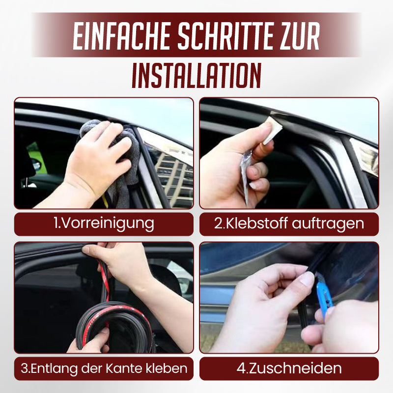 🚗 🧷 Geräusch- und staubdichte Gummidichtungsstreifen – Luxuriöse Geräuschdämmung und vollständige Abdichtung für alle Autos ✨