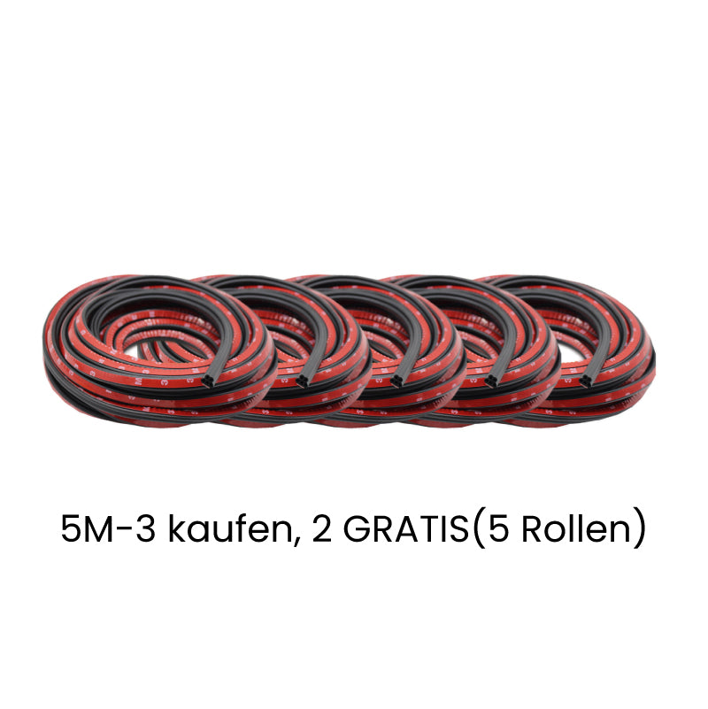 🚗 🧷 Geräusch- und staubdichte Gummidichtungsstreifen – Luxuriöse Geräuschdämmung und vollständige Abdichtung für alle Autos ✨