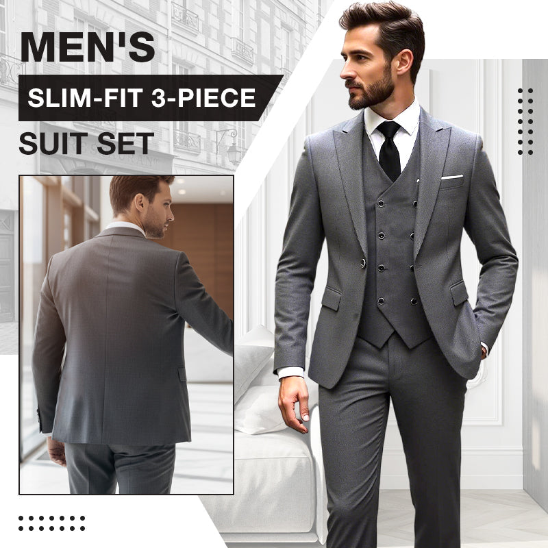 👔🕴️ Slim-Fit Herren-Anzug, 3-teilig – Perfekte Passform, hochwertiger Stoff & ideal für formelle Anlässe 🤵