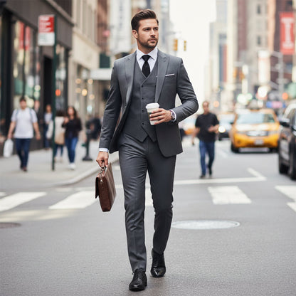 👔🕴️ Slim-Fit Herren-Anzug, 3-teilig – Perfekte Passform, hochwertiger Stoff & ideal für formelle Anlässe 🤵