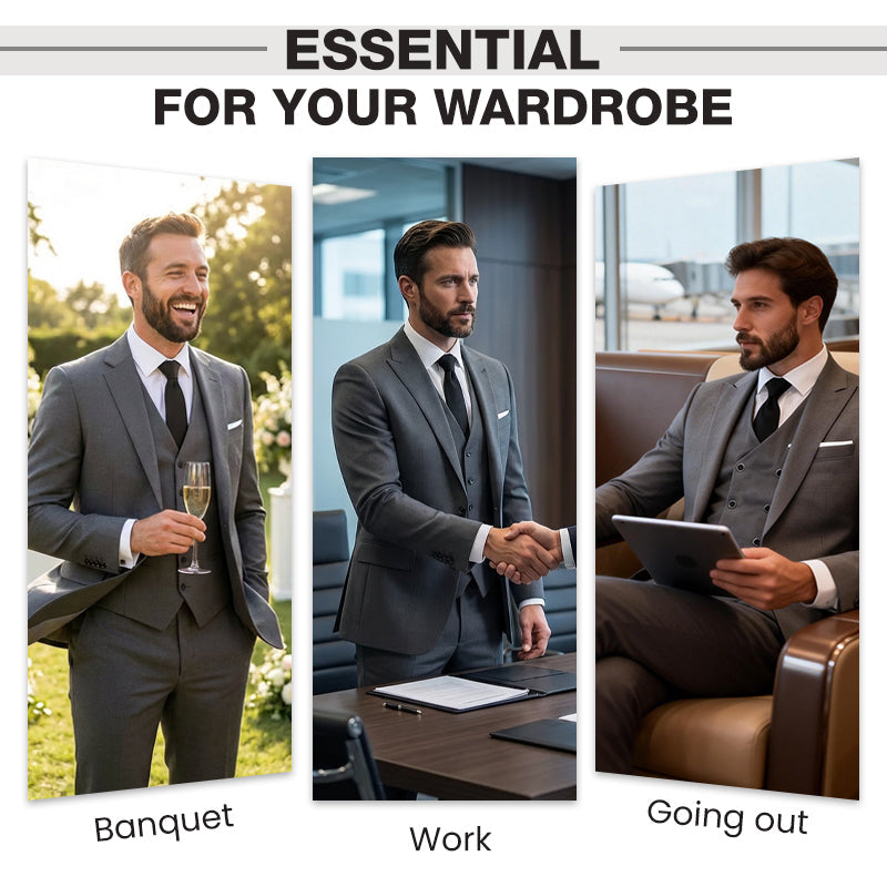 👔🕴️ Slim-Fit Herren-Anzug, 3-teilig – Perfekte Passform, hochwertiger Stoff & ideal für formelle Anlässe 🤵