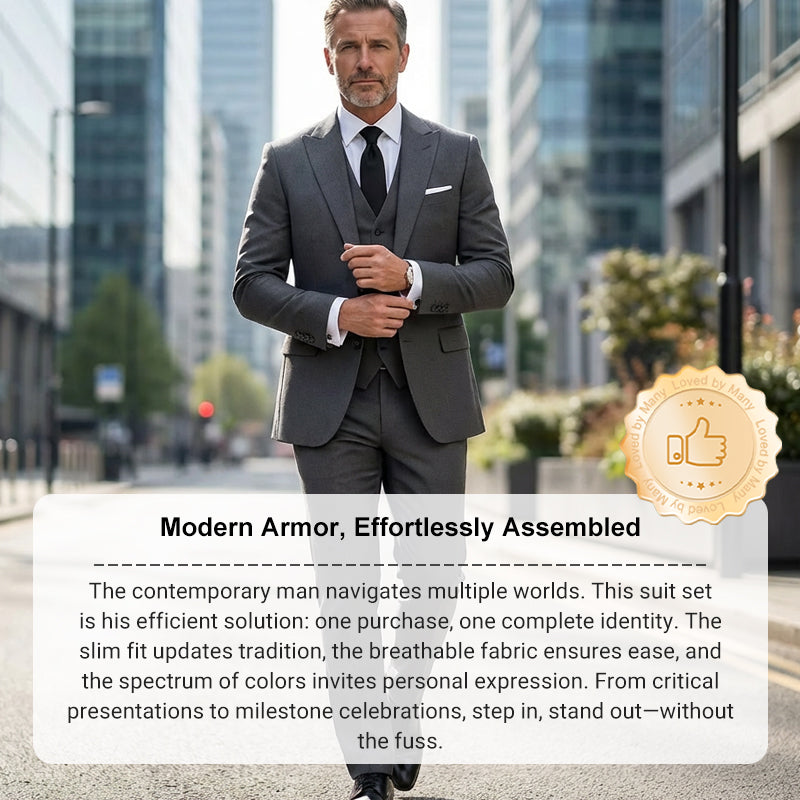👔🕴️ Slim-Fit Herren-Anzug, 3-teilig – Perfekte Passform, hochwertiger Stoff & ideal für formelle Anlässe 🤵