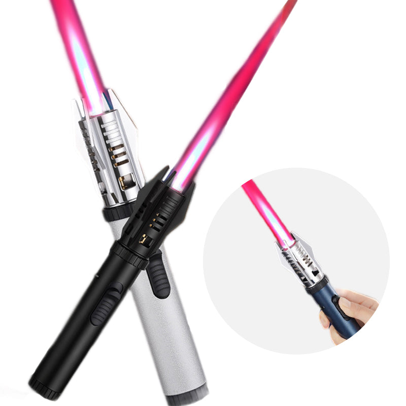 [Kreatives Geschenk] Große, winddichte Multifunktions-Schweißtaschenlampe Feuerzeug