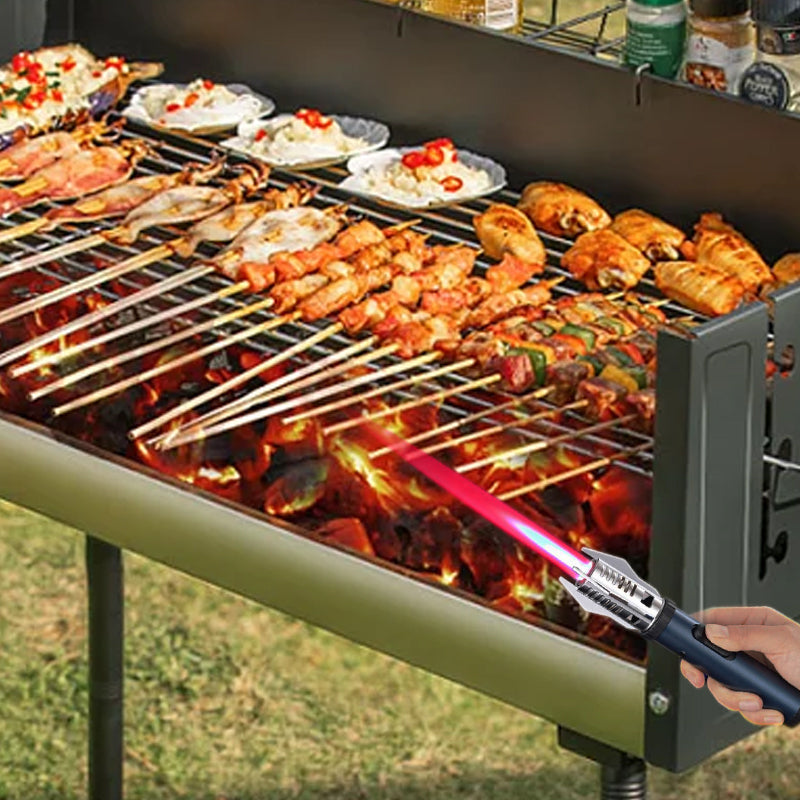 [Kreatives Geschenk] Große, winddichte Multifunktions-Schweißtaschenlampe Feuerzeug