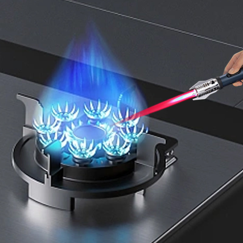 [Kreatives Geschenk] Große, winddichte Multifunktions-Schweißtaschenlampe Feuerzeug