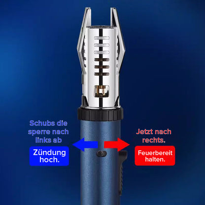 [Kreatives Geschenk] Große, winddichte Multifunktions-Schweißtaschenlampe Feuerzeug