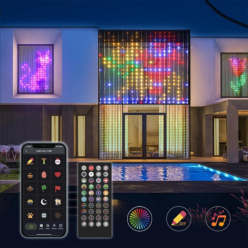 Wasserdichte LED-Vorhang-Lichter