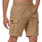 👖🔥Herren Casual Cargo-Shorts mit elastischem Bund