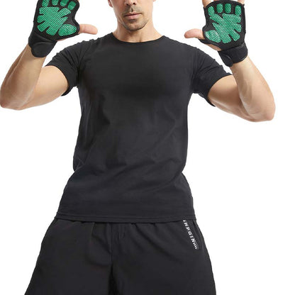 Super Grip Krafttrainingshandschuhe mit Handgelenkbandagen