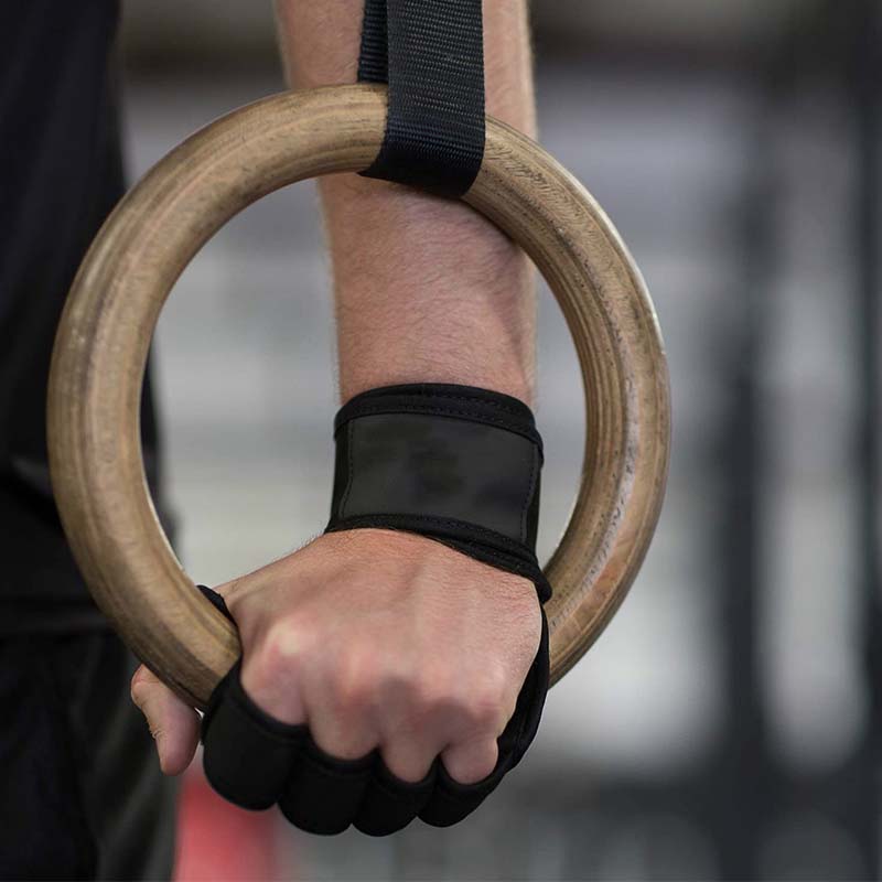 Super Grip Krafttrainingshandschuhe mit Handgelenkbandagen