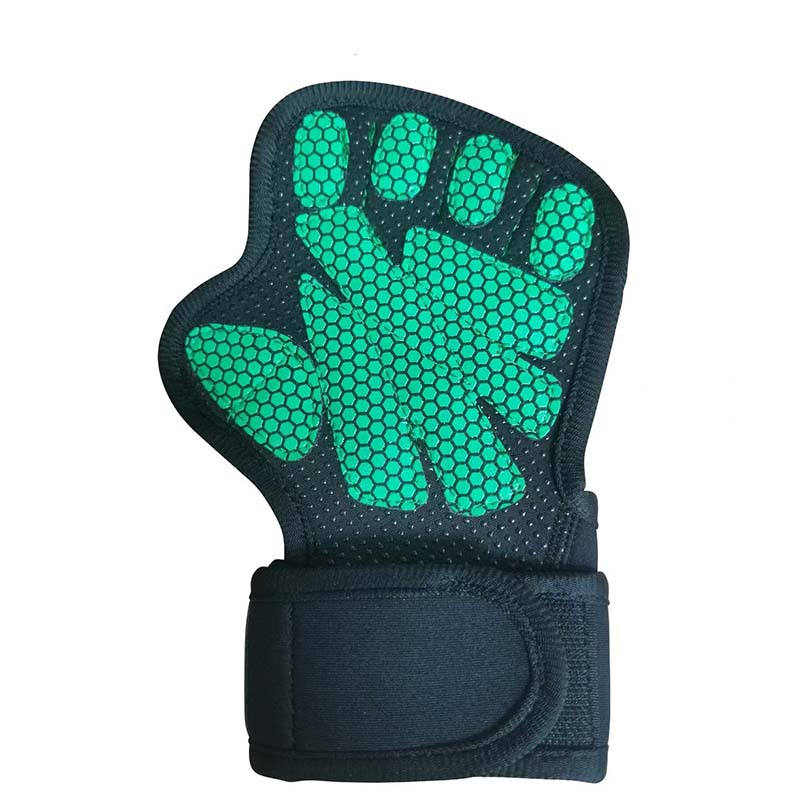 Super Grip Krafttrainingshandschuhe mit Handgelenkbandagen