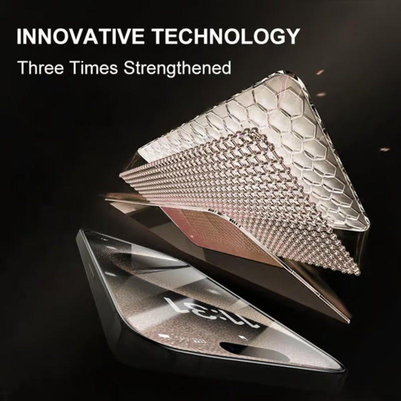 🔥HD/Anti-Peeping Stoßfestes, staubdichtes und Anti-Fingerabdruck-Displayschutzset