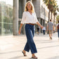 👖✨ Damen Casual High-Rise Weitbeinjeans – Schmeichelhafte Passform, Dehnbarer Komfort & Lässiger Style 💃