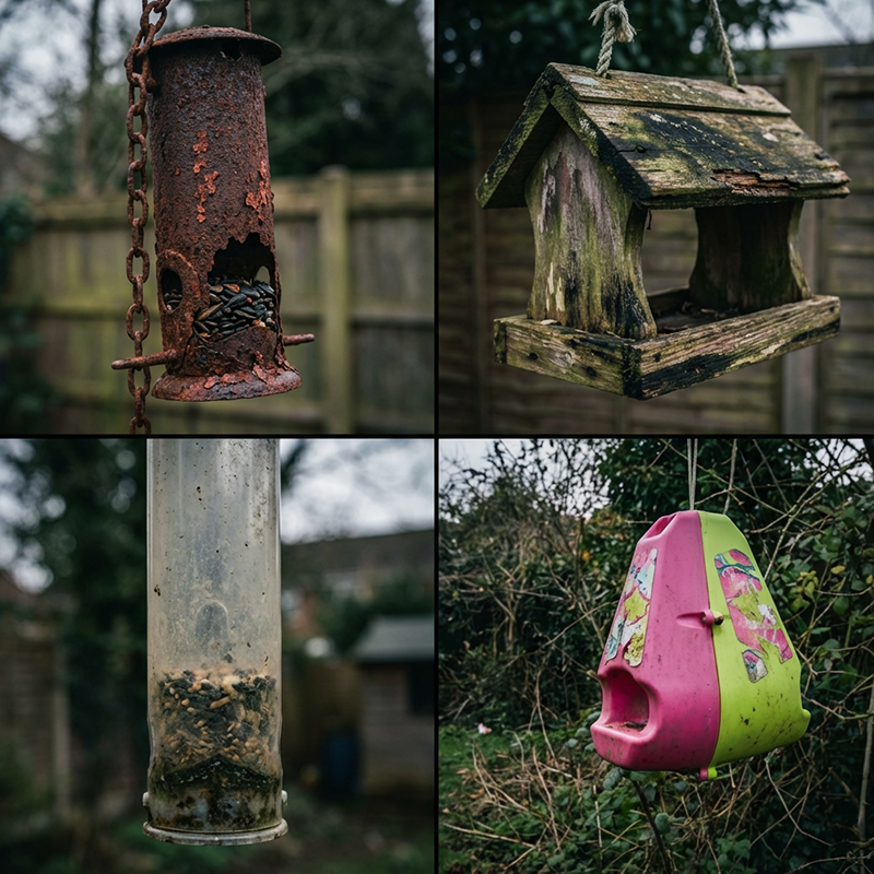 Modernes Tropfenförmiges Hängendes Vogelfutterspender