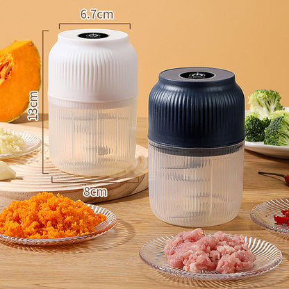 Kabelloser elektrischer Knoblauchzerkleinerer und -wolf
