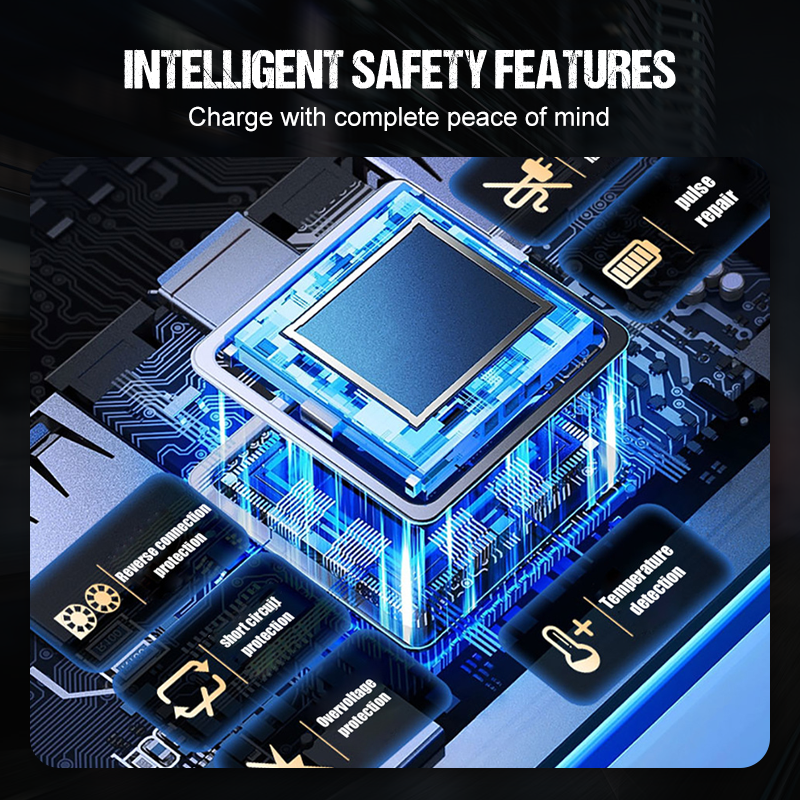 🔋 50% RABATT! 🔥 Intelligentes 12V Autoladegerät 6A mit Impulsreparatur – LCD-Display – Für Blei-Säure- & Lithium-Batterien – erkennt und repariert alte Batterien – sicher & benutzerfreundlich 🚗