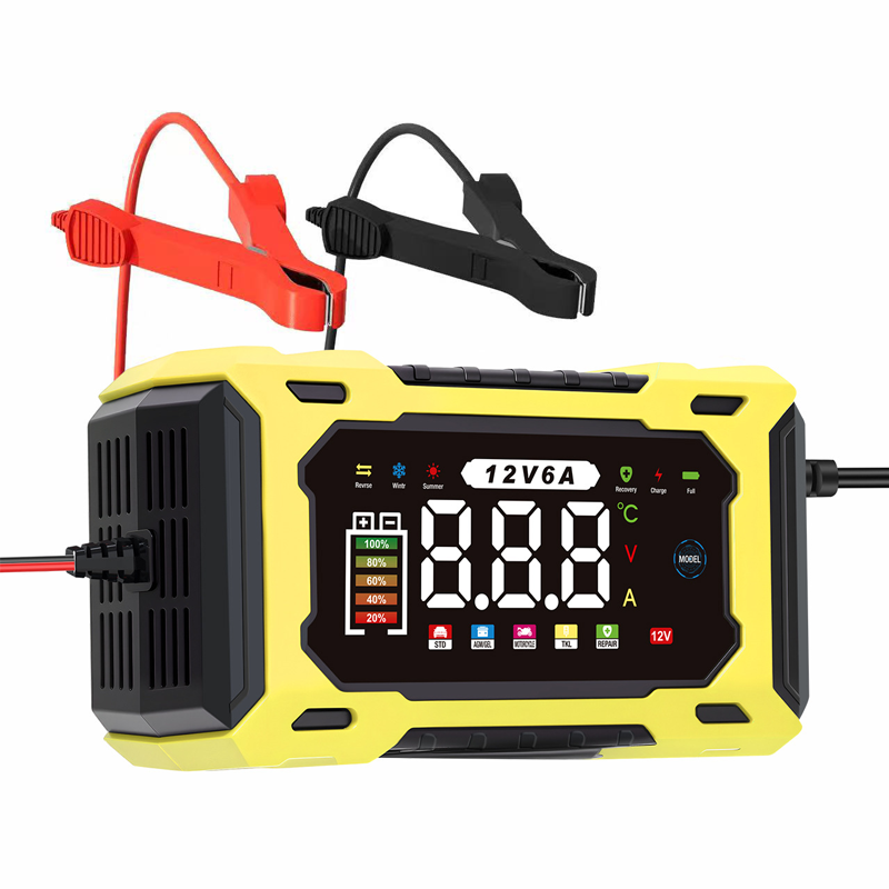 🔋 50% RABATT! 🔥 Intelligentes 12V Autoladegerät 6A mit Impulsreparatur – LCD-Display – Für Blei-Säure- & Lithium-Batterien – erkennt und repariert alte Batterien – sicher & benutzerfreundlich 🚗