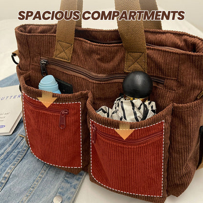 🤎 Elegante Schultertasche im Vintage-Stil – Uni, Praktisch & Stilvoll für den Alltag