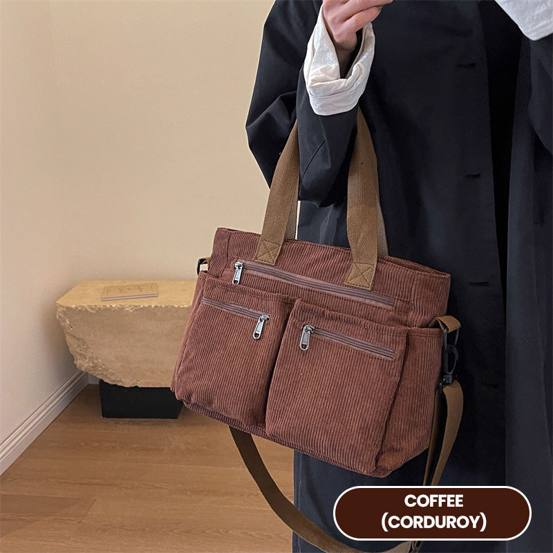 🤎 Elegante Schultertasche im Vintage-Stil – Uni, Praktisch & Stilvoll für den Alltag