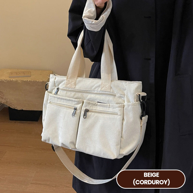 🤎 Elegante Schultertasche im Vintage-Stil – Uni, Praktisch & Stilvoll für den Alltag
