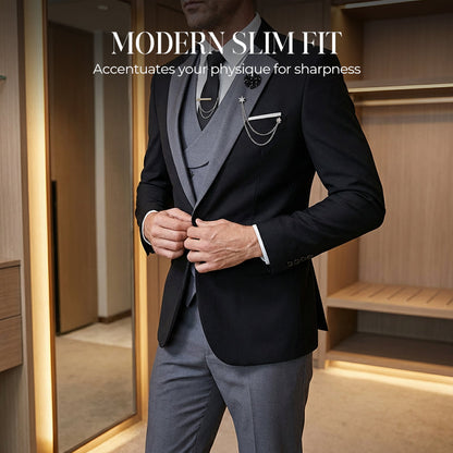 🤵 Moderner Hochzeitsanzug im Kontrast-Design