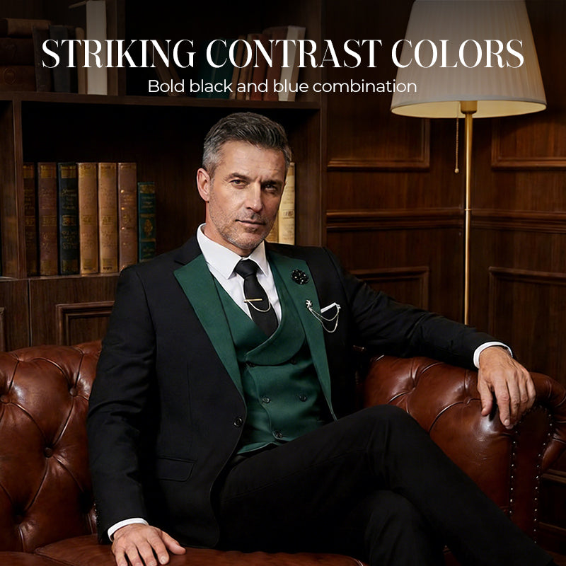 🤵 Moderner Hochzeitsanzug im Kontrast-Design