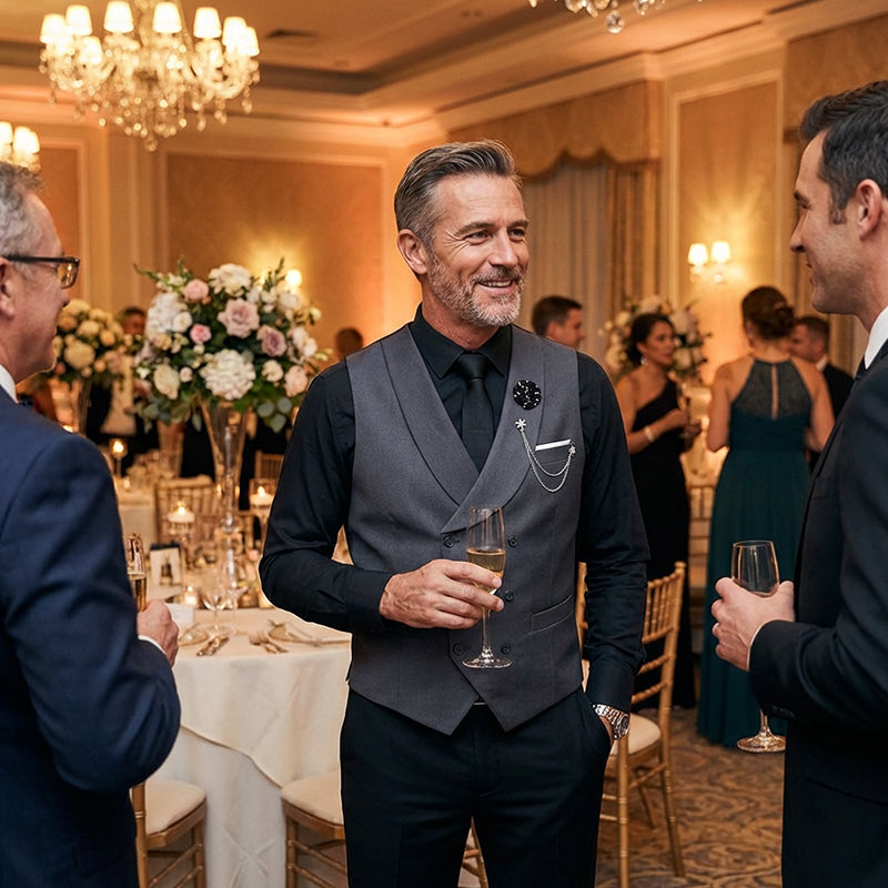 🤵 Moderner Hochzeitsanzug im Kontrast-Design