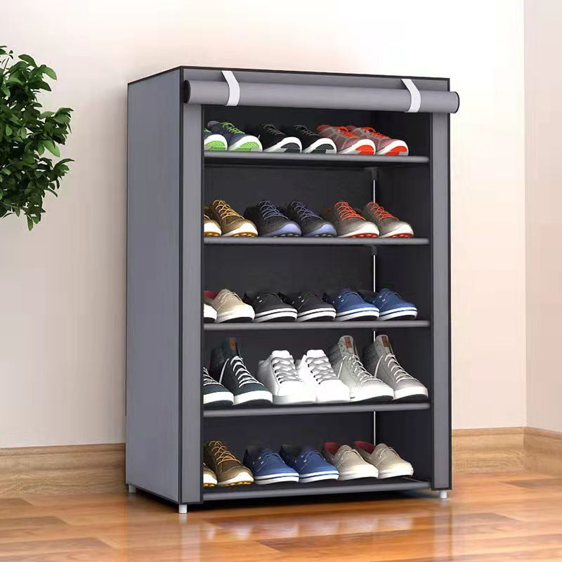 📦 LIMITIERTE ZEIT: 50% RABATT! ✨ Mehrschichtiger Staubdichter Schuhschrank – Rollbare Abdeckung, Stabil, Kompakt 🏡