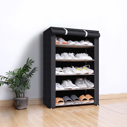 📦 LIMITIERTE ZEIT: 50% RABATT! ✨ Mehrschichtiger Staubdichter Schuhschrank – Rollbare Abdeckung, Stabil, Kompakt 🏡