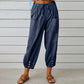 💞 Weite, gerade geschnittene Damenhose – Atmungsaktive Baumwolle & Leinen, schmeichelhafte Passform & praktische Taschen 👖