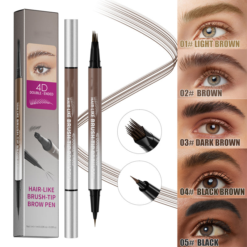 ✨kauf 1 bekomm 1 gratis！✨2-in-1 wasserfester flüssiger Augenbrauenstift