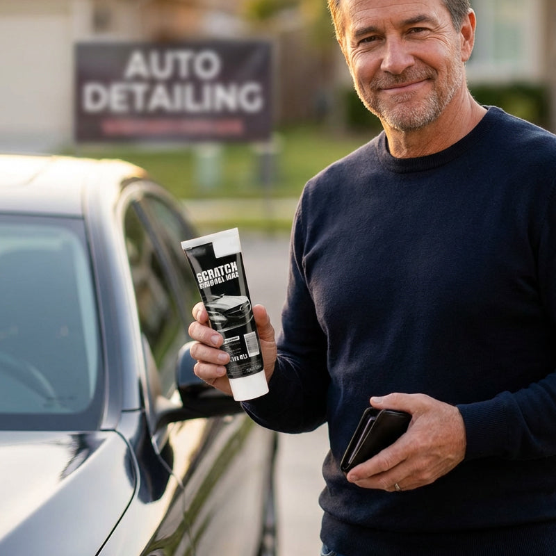 💎 KAUFE 2, ERHALTE 1 GRATIS! 💎 Universeller Auto-Kratzerentferner-Wachs – Entfernt Kratzer, Flecken & Oxidation, Restauriert auch Scheinwerfer! 🚗✨