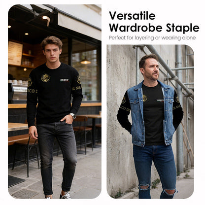 Herren-Langarmshirt mit Rundhalsausschnitt