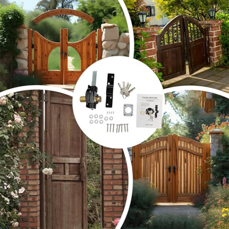 🔒🗝️ 50/70 mm Weitwurf-Torschloss mit 5 Schlüsseln – Robuste Konstruktion, Inklusive 5 Schlüssel & Universelle Passform 🚪 Kostenloser Versand