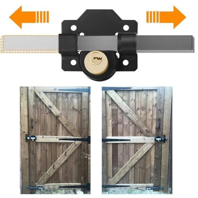 🔒🗝️ 50/70 mm Weitwurf-Torschloss mit 5 Schlüsseln – Robuste Konstruktion, Inklusive 5 Schlüssel & Universelle Passform 🚪 Kostenloser Versand