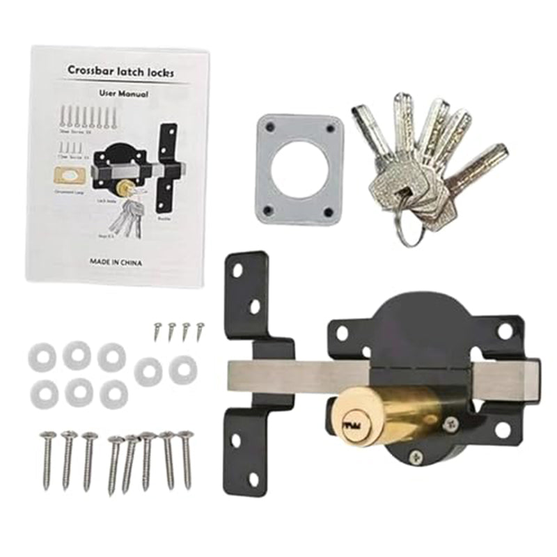 🔒🗝️ 50/70 mm Weitwurf-Torschloss mit 5 Schlüsseln – Robuste Konstruktion, Inklusive 5 Schlüssel & Universelle Passform 🚪 Kostenloser Versand