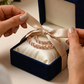 Verstellbares Halsketten- und Armband-Set im Blatt-Design mit Strasssteinen
