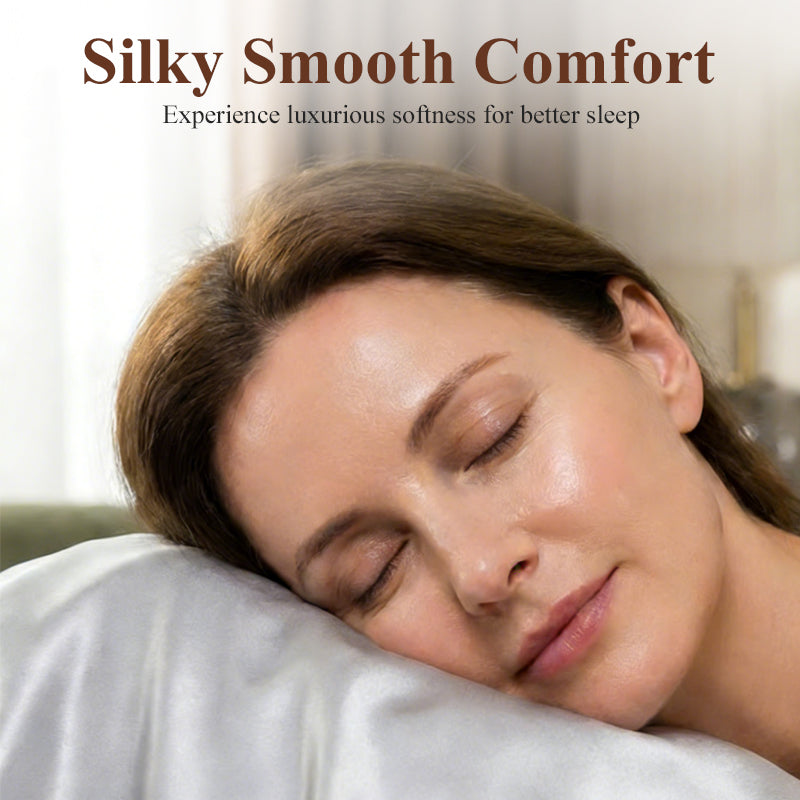 🛏️ Unifarbenes Satin-Spannbettlaken | Haar- & hautfreundlich | Temperaturausgleichend | Langlebig & maschinenwaschbar