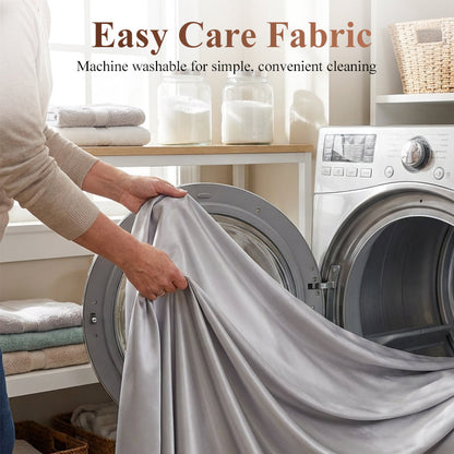 🛏️ Unifarbenes Satin-Spannbettlaken | Haar- & hautfreundlich | Temperaturausgleichend | Langlebig & maschinenwaschbar