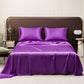 🛏️ Unifarbenes Satin-Spannbettlaken | Haar- & hautfreundlich | Temperaturausgleichend | Langlebig & maschinenwaschbar