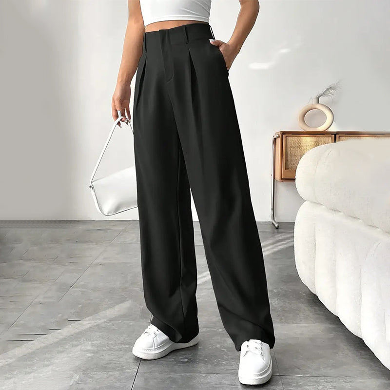 🔥 👖Damenhose mit hoher Taille und weitem Bein ✈️2 Stück kaufen -> Kostenloser Versand