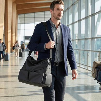 🧳 60% RABATT! ✈️ Wasserdichte Reisetasche mit Schuhfach – Separates Schuhfach, Robustes Material & Viel Stauraum 👜