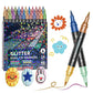 🎨✨ 24-Farben Dual-Tip Glitzer-Marker Set – Glitter & Fine Tip, Lebendige Farben & Perfekt Für Kunst, Basteln & Handlettering 🖌️